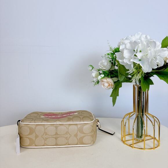 Coach CO939 Mini Jamie Camera Bag In Signature Canvas IN Light Khaki Chalk Multi - Picture 5 of 7